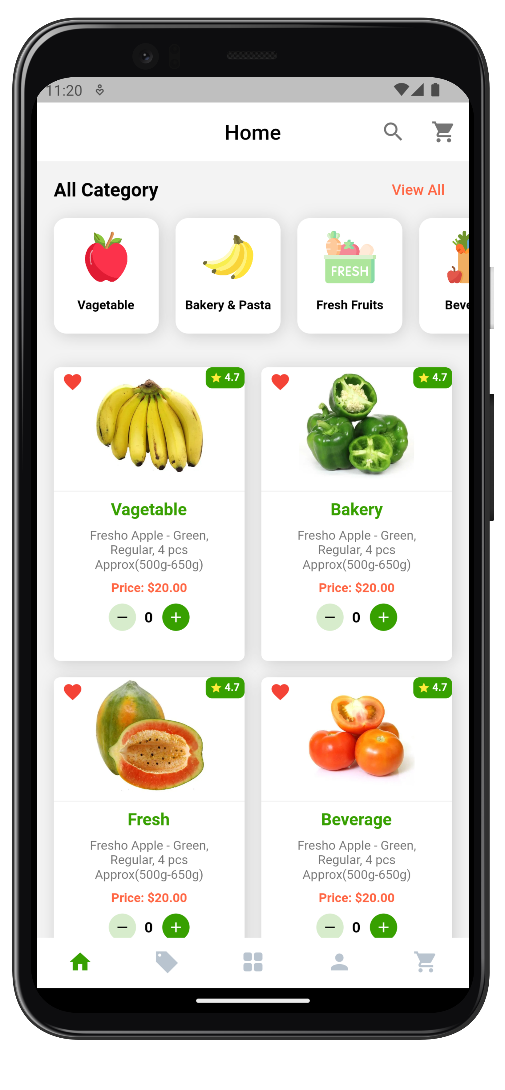Groceteria – Grocery Delivery App Template Flutter - Initappz